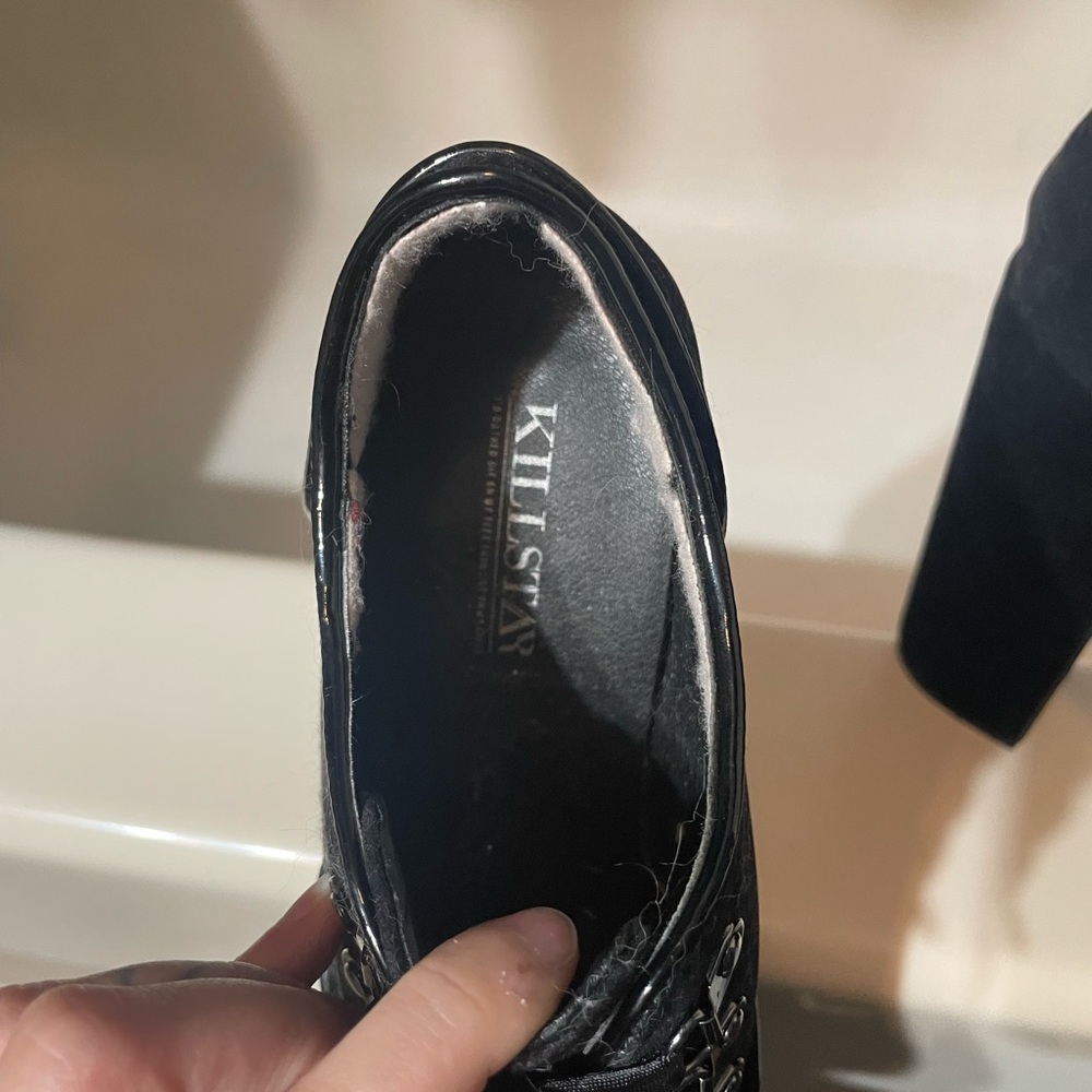 Black Platform Women's Shoes - Picture 6 of 7
